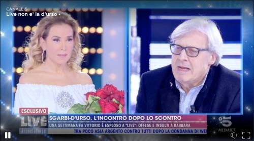 Sgarbi e le scuse a Barbara d'Urso