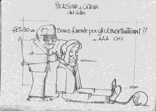 La vignetta del giorno: reazione a catena del Colle