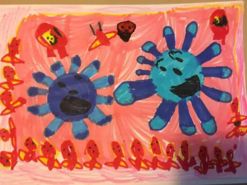 Il Covid (disegnato dai bimbi) non fa più paura Una lezione di ottimismo per tutti gli adulti