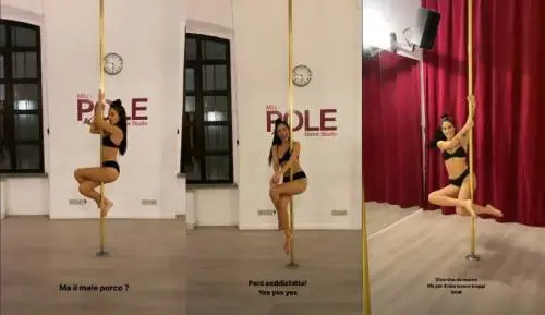 Giulia De Lellis ci prova con la pole dance: "Troppi lividi per il mio lavoro"