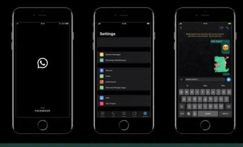WhatsApp, arriva la "dark mode" per smartphone iOs e Android