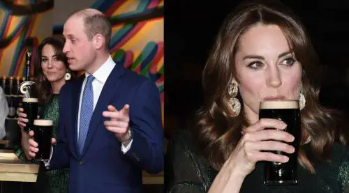 Il Principe William scherza sul coronavirus bevendo una pinta di birra