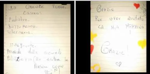 Dopo la violenza in casa la lettera: fratellini ringraziano la polizia