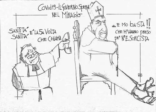 La vignetta del giorno: il governo spera nel miracolo