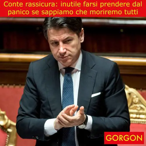 La satira del giorno: Conte ci rassicura