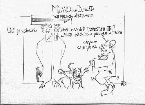 La vignetta del giorno: Milano si mimetizza