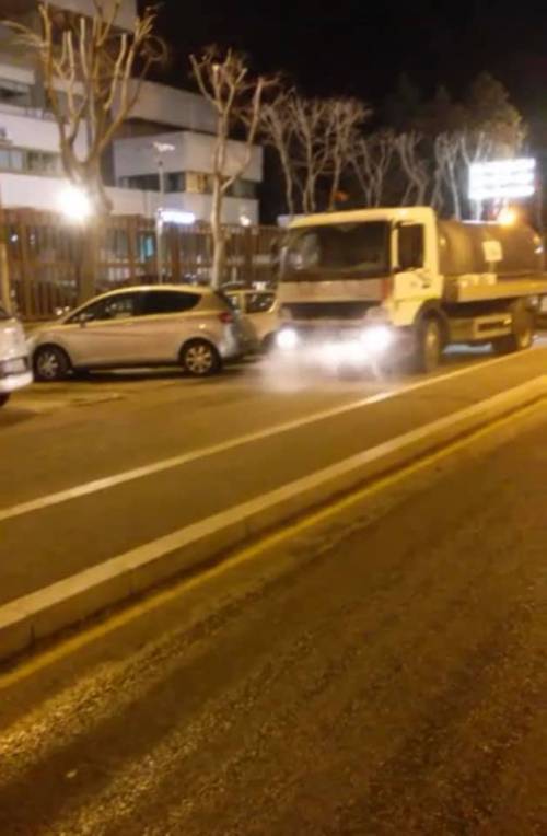 È iniziata nel sud Italia la sanificazione delle strade