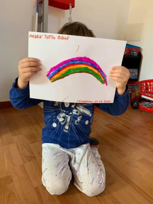 "Andrà tutto bene", il messaggio di speranza dei bimbi italiani