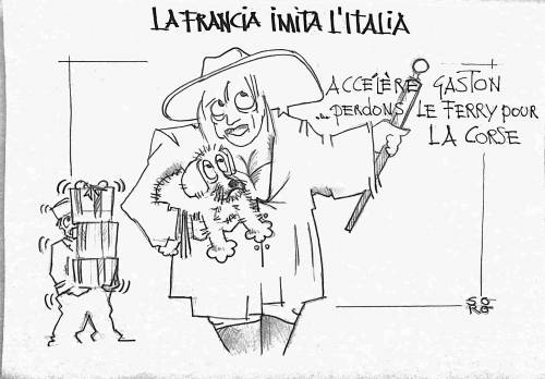 La vignetta del giorno: la Francia imita l'Italia