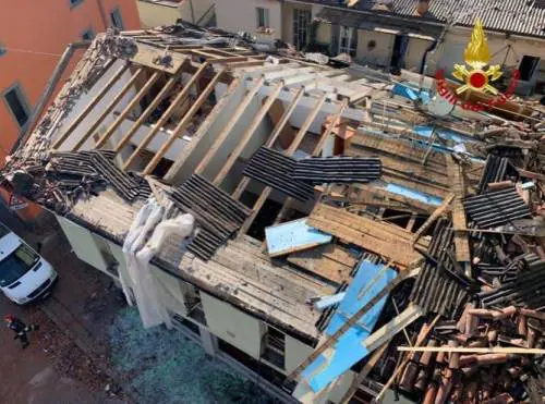 Esplosione in palazzina a Seriate