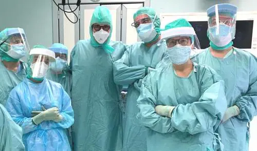 Covid-19, il primo intervento su una paziente positiva 