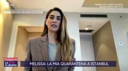 Coronavirus, Melissa Satta bloccata in Turchia: "Mio marito ha fatto il test"