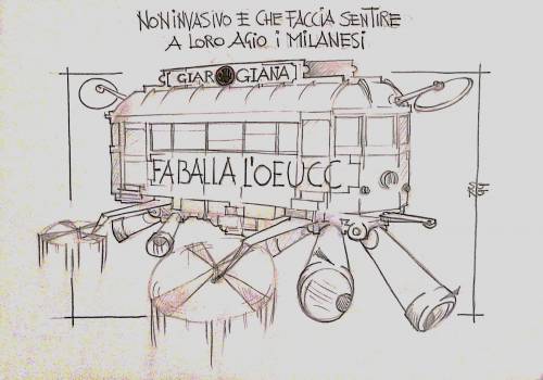 La vignetta del giorno: presentato il drone che controllerà i milanesi