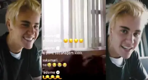 Justin Bieber chiama in diretta una fan. Ma lei è nuda