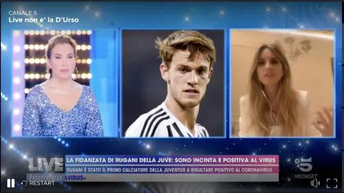 La fidanzata di Rugani incinta: "Quando ho saputo che Daniele era positivo sono andata in tilt"