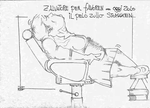 La vignetta del giorno: la Merkel e il pelo sullo stomaco