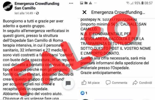 Roma, allerta false raccolte fondi per Spallanzani e San Camillo
