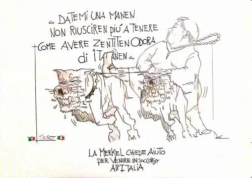 La Merkel corre in aiuto degli italiani