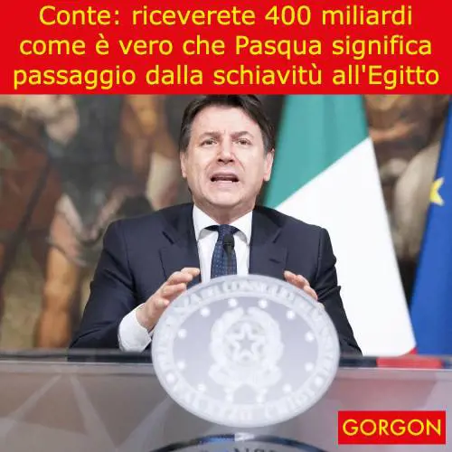 La satira del giorno: la Bibbia secondo Conte