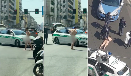 Uomo nudo in giro per corso Buenos Aires: "Mi hanno rubato tutto"