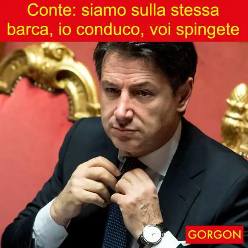 La satira del giorno Conte: siamo sulla stessa barca
