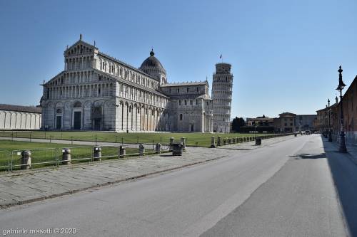 Pisa deserta ai tempi del coronavirus