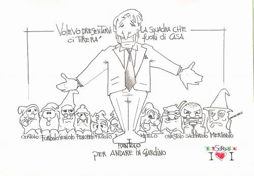 La vignetta del giorno: Conte e la task force da giardino