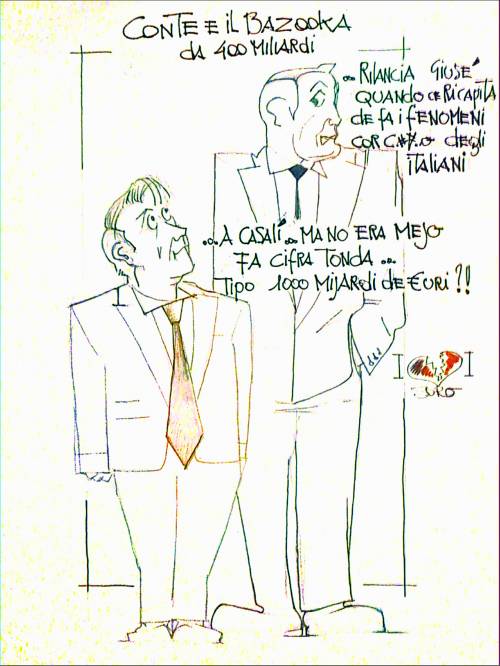 La vignetta del giorno - Conte e il bazooka