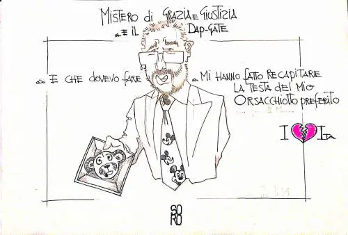 La vignetta del giorno: Bonafede e il Dap-gate