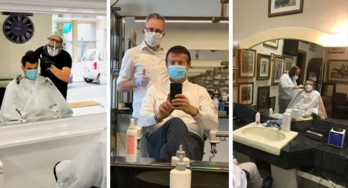 I sindaci tornano dal barbiere: "È come il primo giorno di scuola"