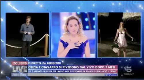 Paolo e Clizia si erano già visti. Barbara D’Urso li smaschera: "Perché questa sceneggiata?"