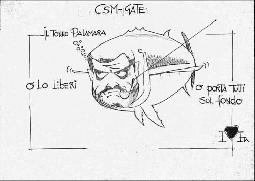 La vignetta del giorno: il Csm e il tonno Palamara