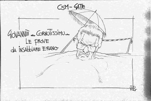 La vignetta del giorno: Csm Gate, insabbiamento di Stato