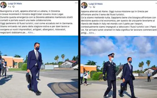 La "gaffe fotografica" di Di Maio scatena il web: "Lubiana simile ad Atene"
