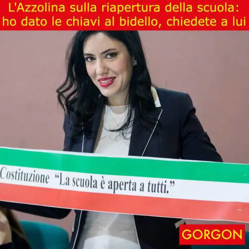 La satira del giorno: Azzolina e la riapertura della scuola