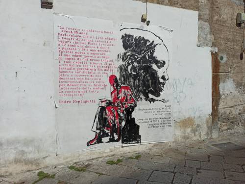 Il murales choc contro Montanelli: l'ultimo sfregio al giornalista