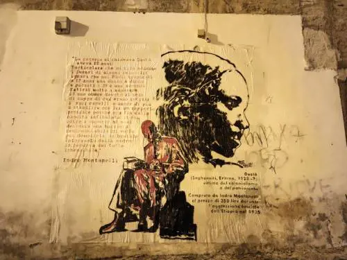 Spunta un murales contro Montanelli
