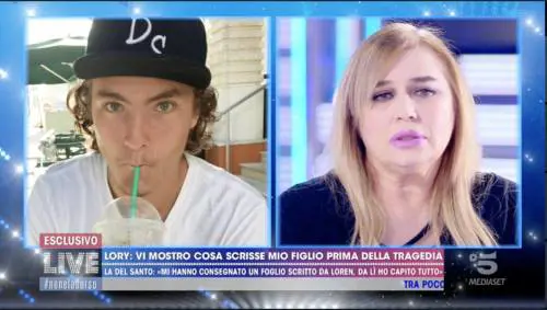 Lory Del Santo: "Non sapevo che mio figlio fosse malato. Ma non potevo salvarlo dalla morte"