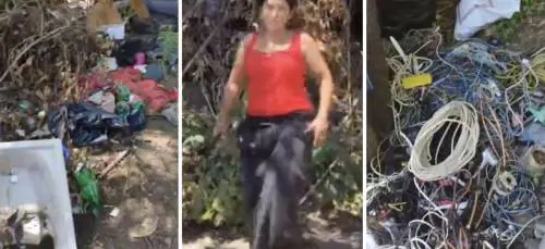 Esponenti di Fdi in campo rom ​Spunta la nomade col coltello