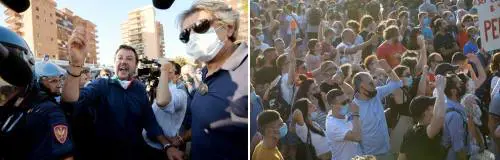 Nella polveriera di Mondragone. Tensione dei centri sociali per l'arrivo di Salvini