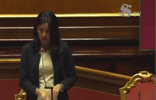 Protesta della Lega in Aula al Senato contro Azzolina: "Si dimetta"