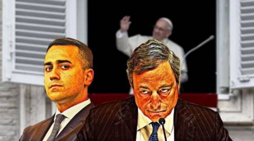 Di Maio arruola Draghi contro Conte (con l’aiutino del Papa)