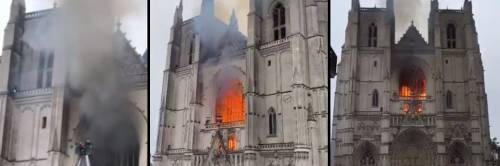 Francia, altra chiesa in fiamme: a fuoco cattedrale gotica di Nantes