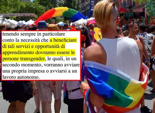 Gli imprenditori vogliono finanziamenti? Devono essere trans