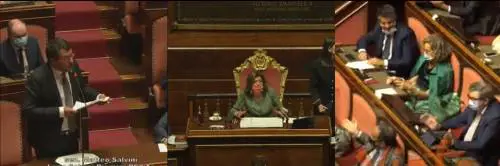 Assalto giallorosso in Aula contro Salvini. Casellati: "Serve rispetto"