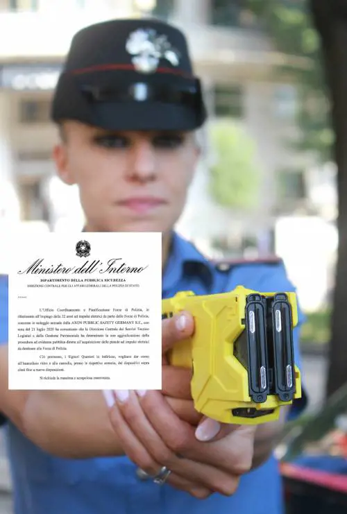 Il taser manda in cortocircuito la sinistra
