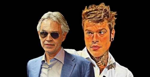 Coronavirus, Fedez fa il fenomeno con Bocelli