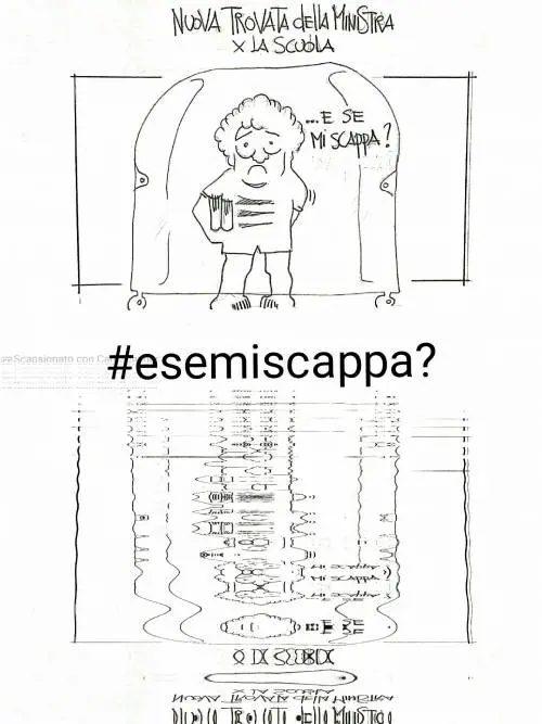 La vignetta del giorno: nuova trovata della Ministra e primi dubbi degli studenti