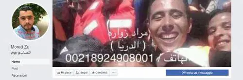 I post del trafficante di irregolari Morad Zuwara
