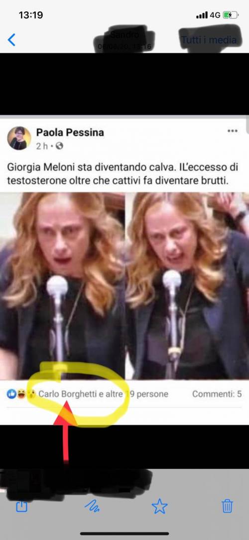 Al vicepresidente Pd piace l'insulto alla Meloni